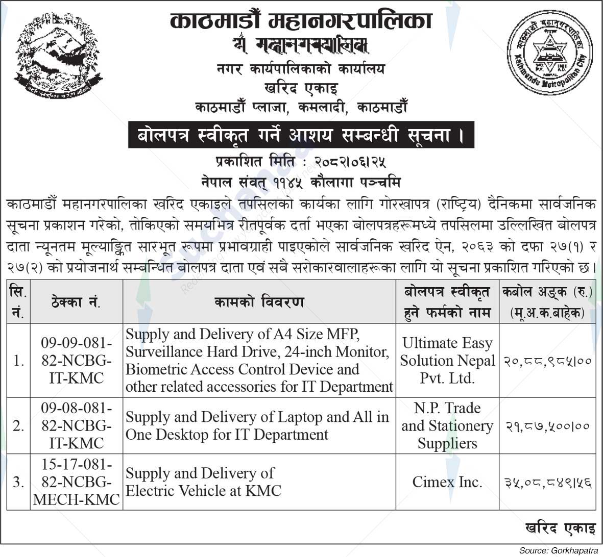 Kathmandu Metropolitan City