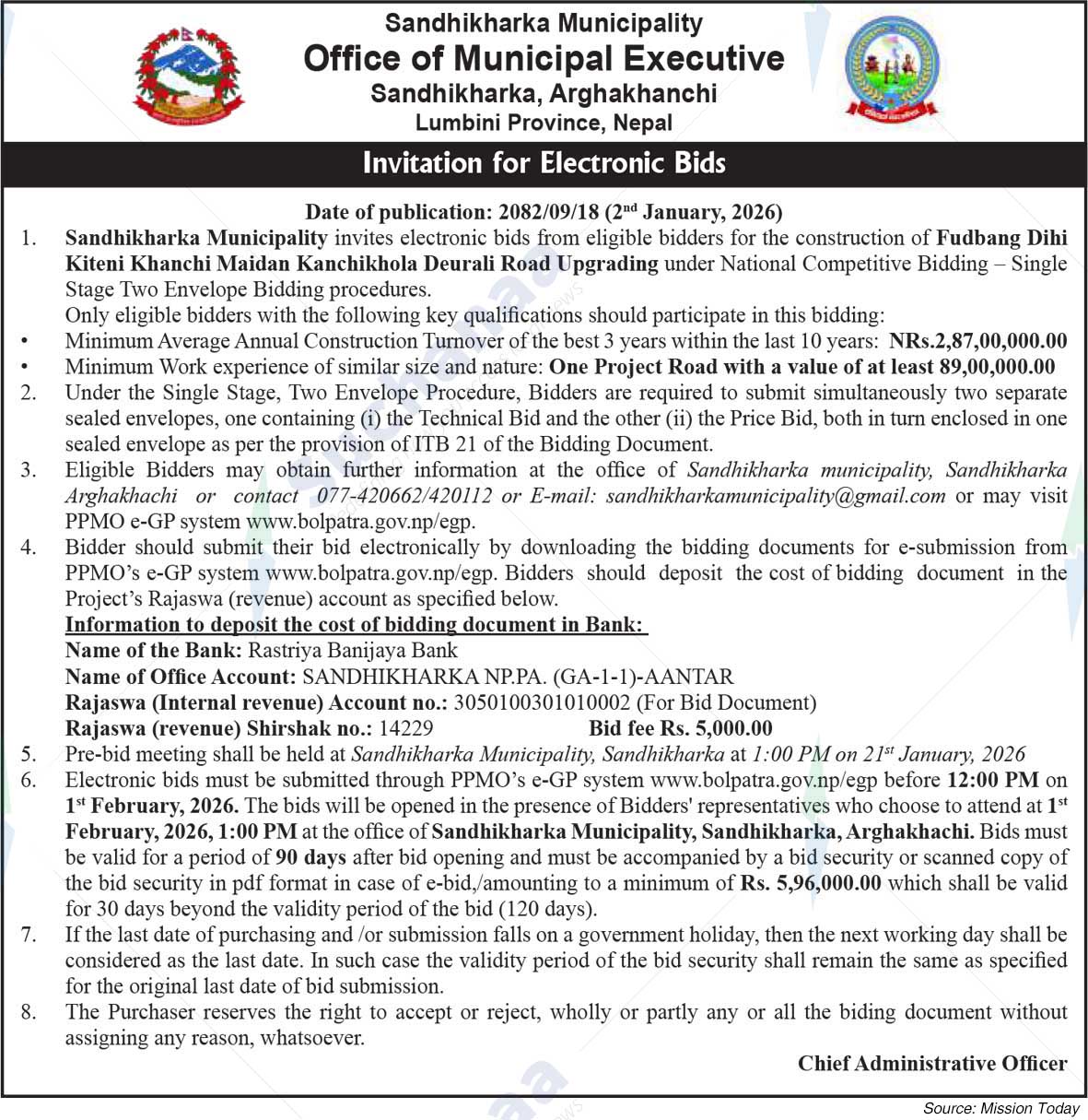 Sandhikharka Municipality