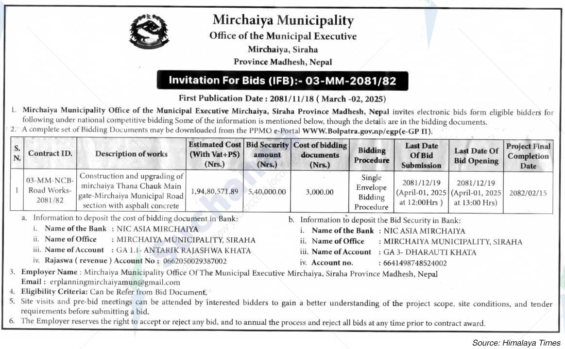 Mirchaiya Municipality