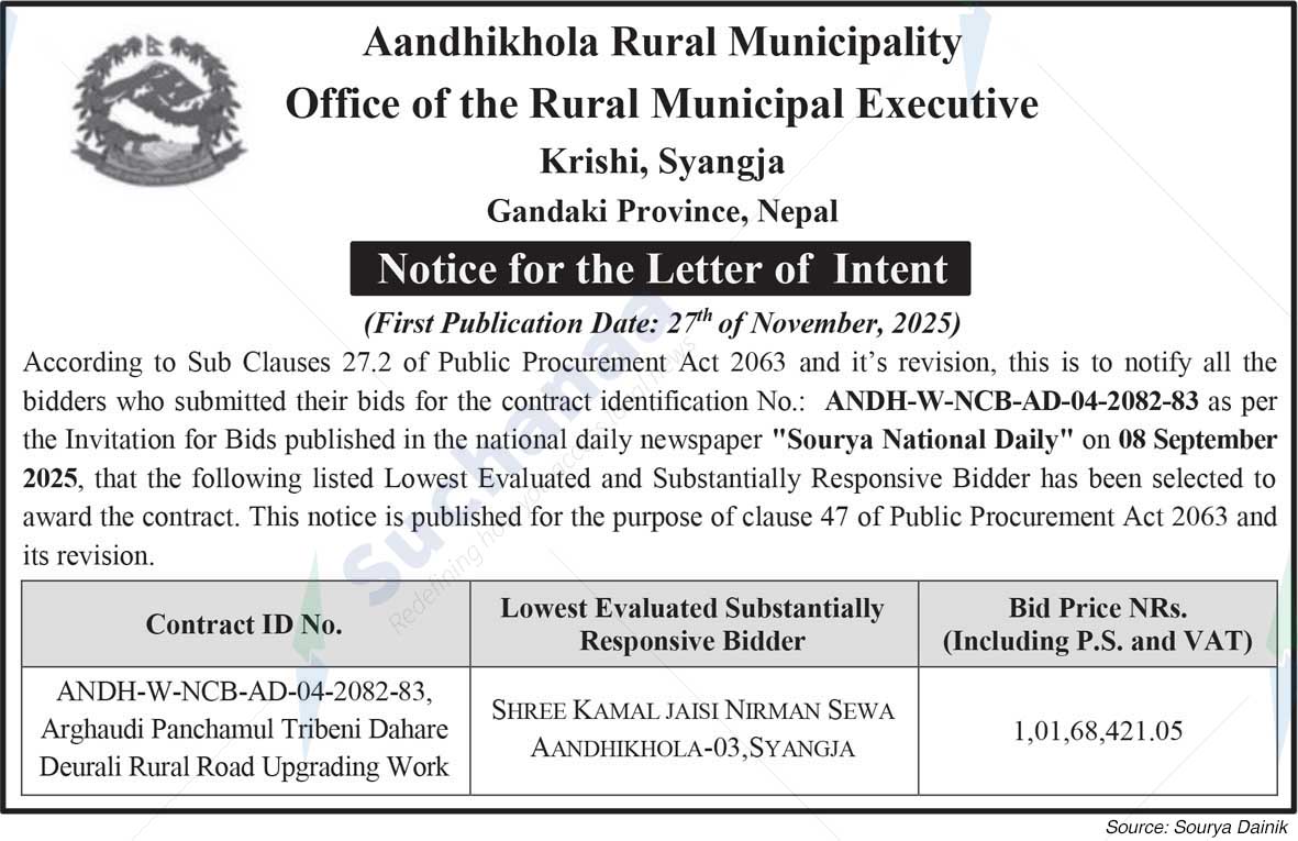 Aandhikhola Rural Municipality