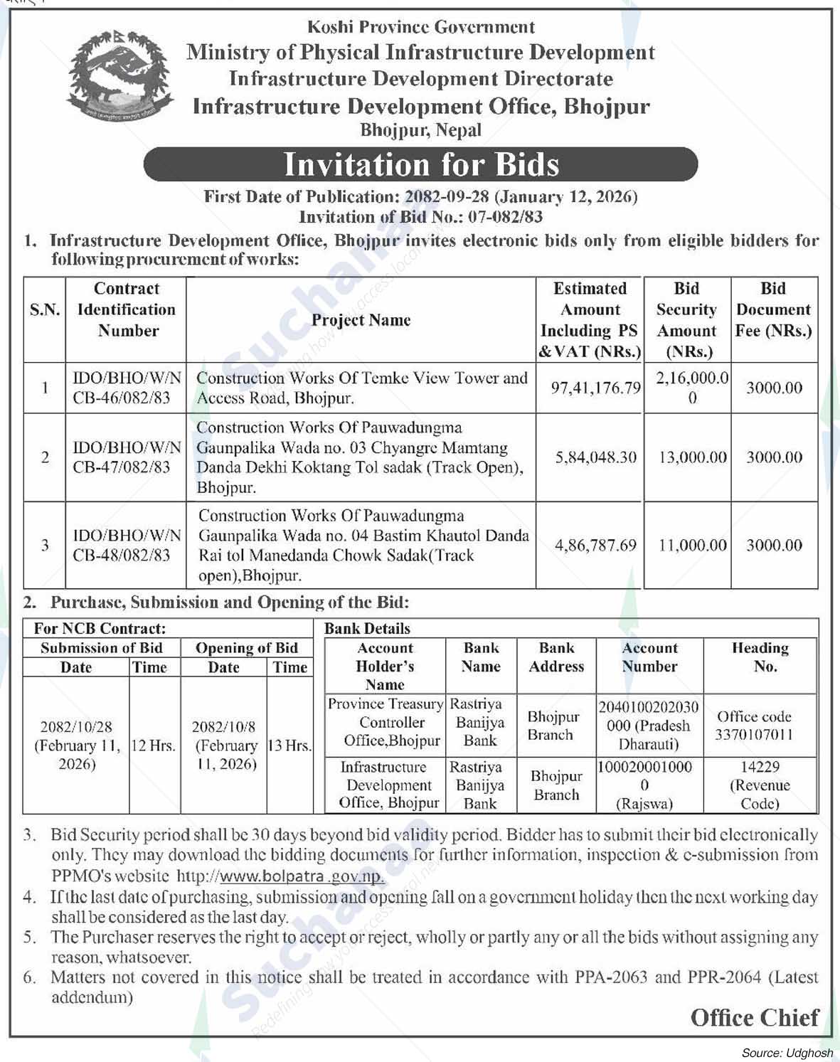 Infrastructure Development Office, Bhojpur
