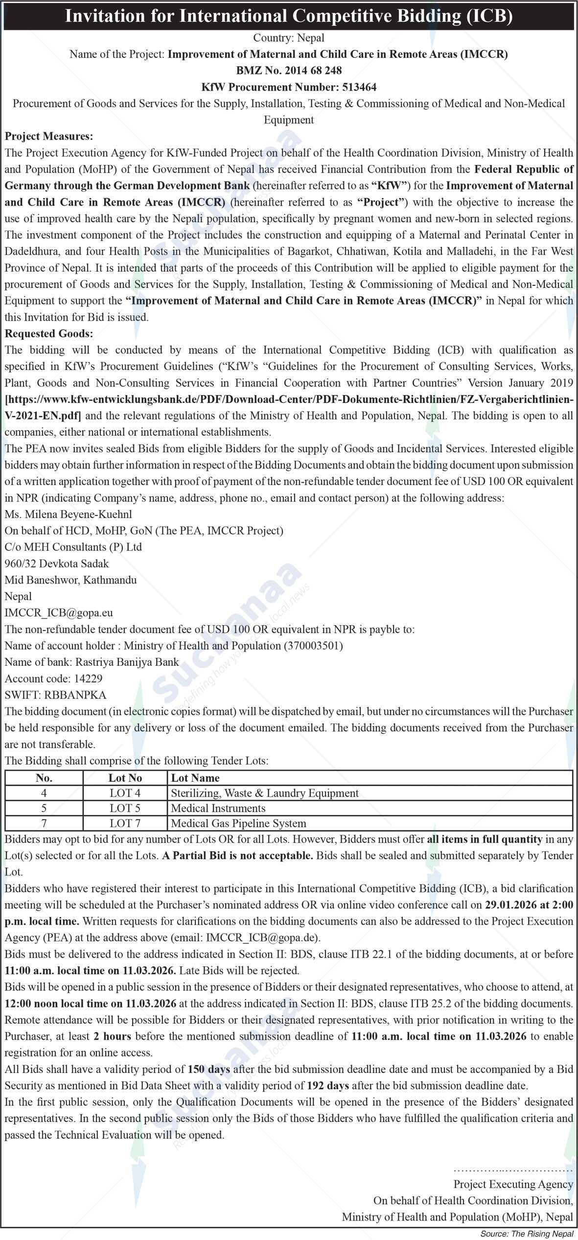 Ministry of Health and Population (MoHP)