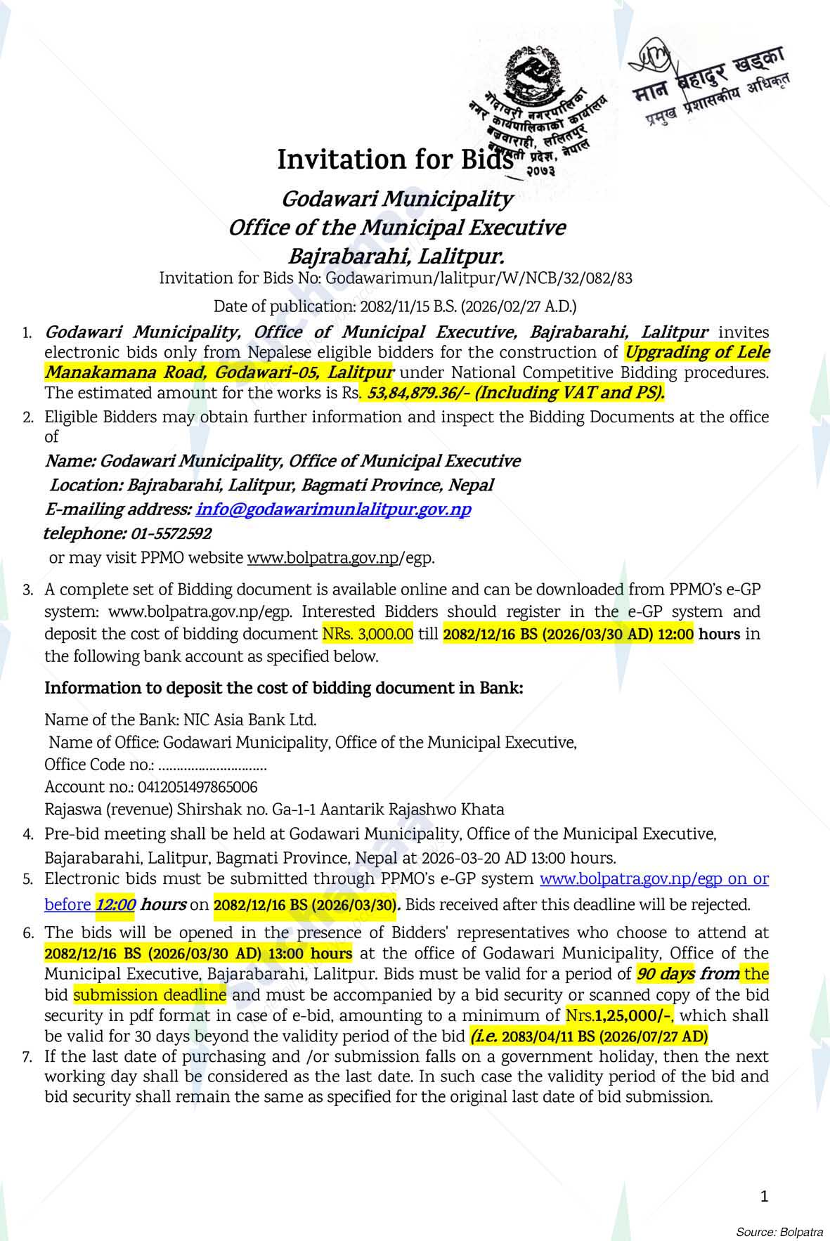 Godawari Municipality