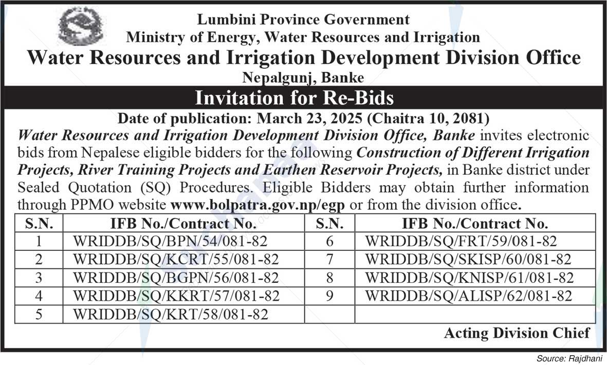 Water Resources and Irrigation Development Division Office