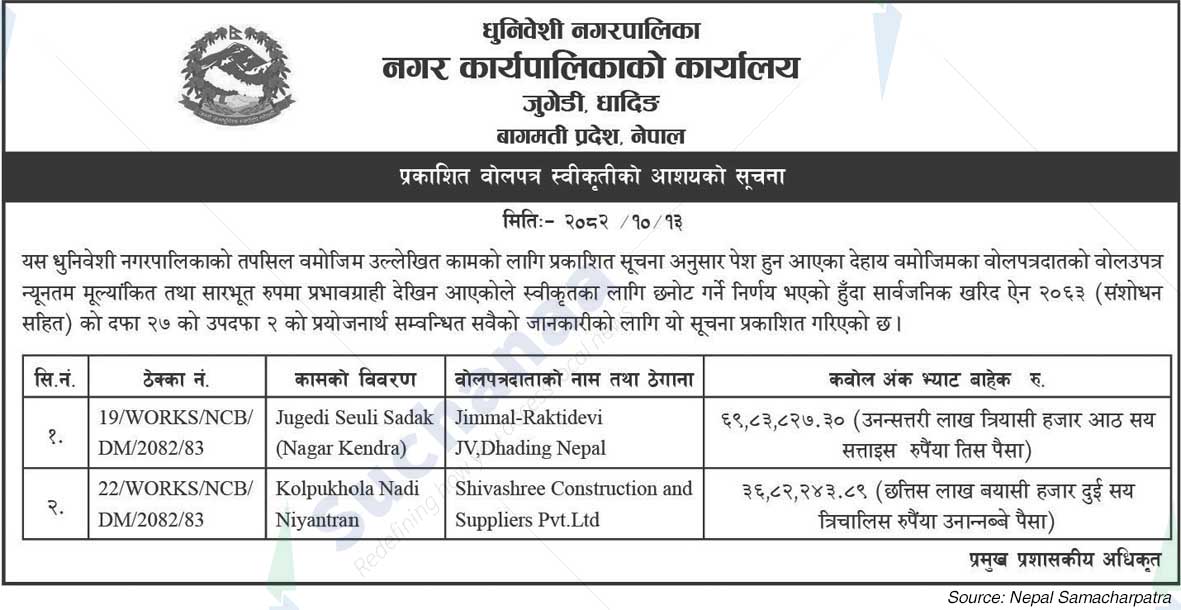 Dhunibeshi Municipality