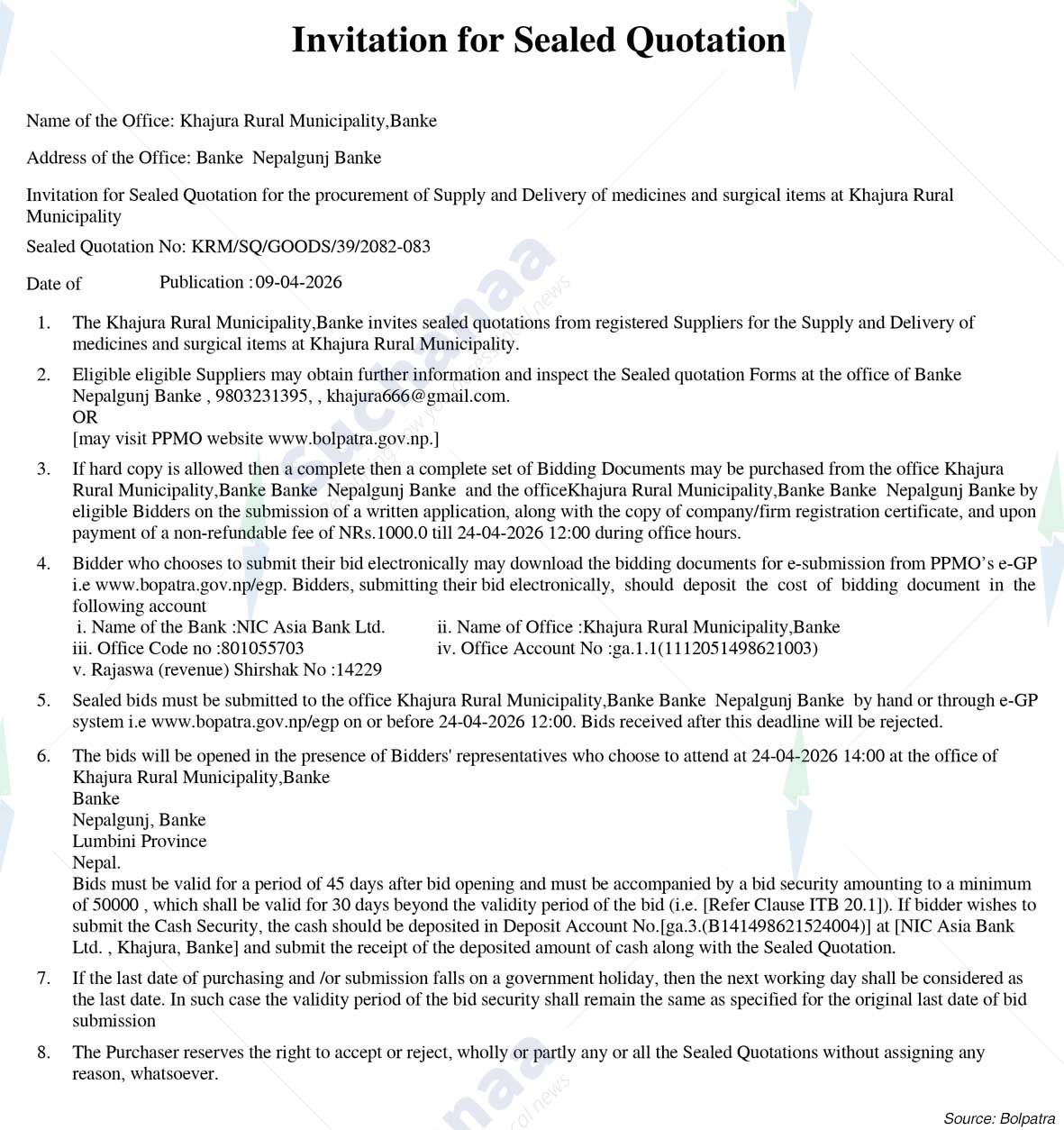 Khajura Rural Municipality