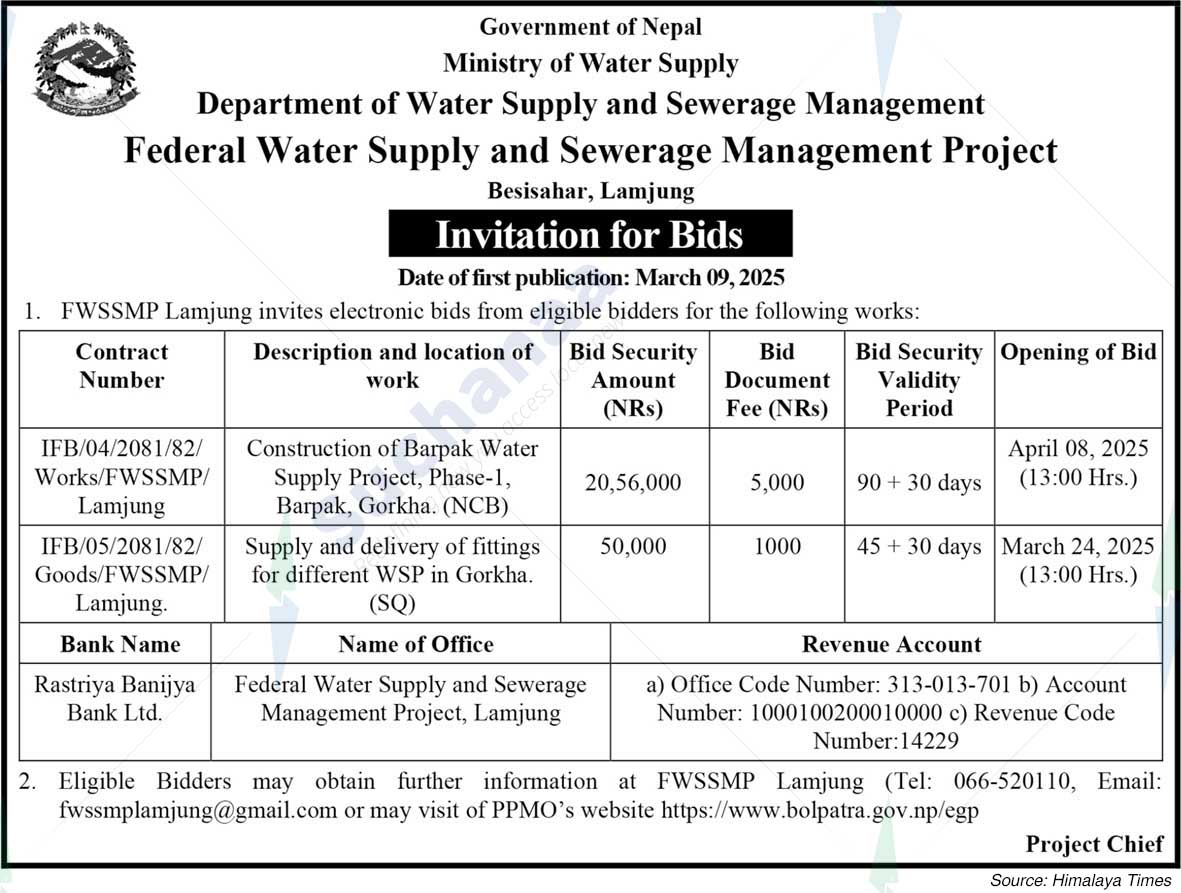 Federal Water Supply and Sewerage Management Project