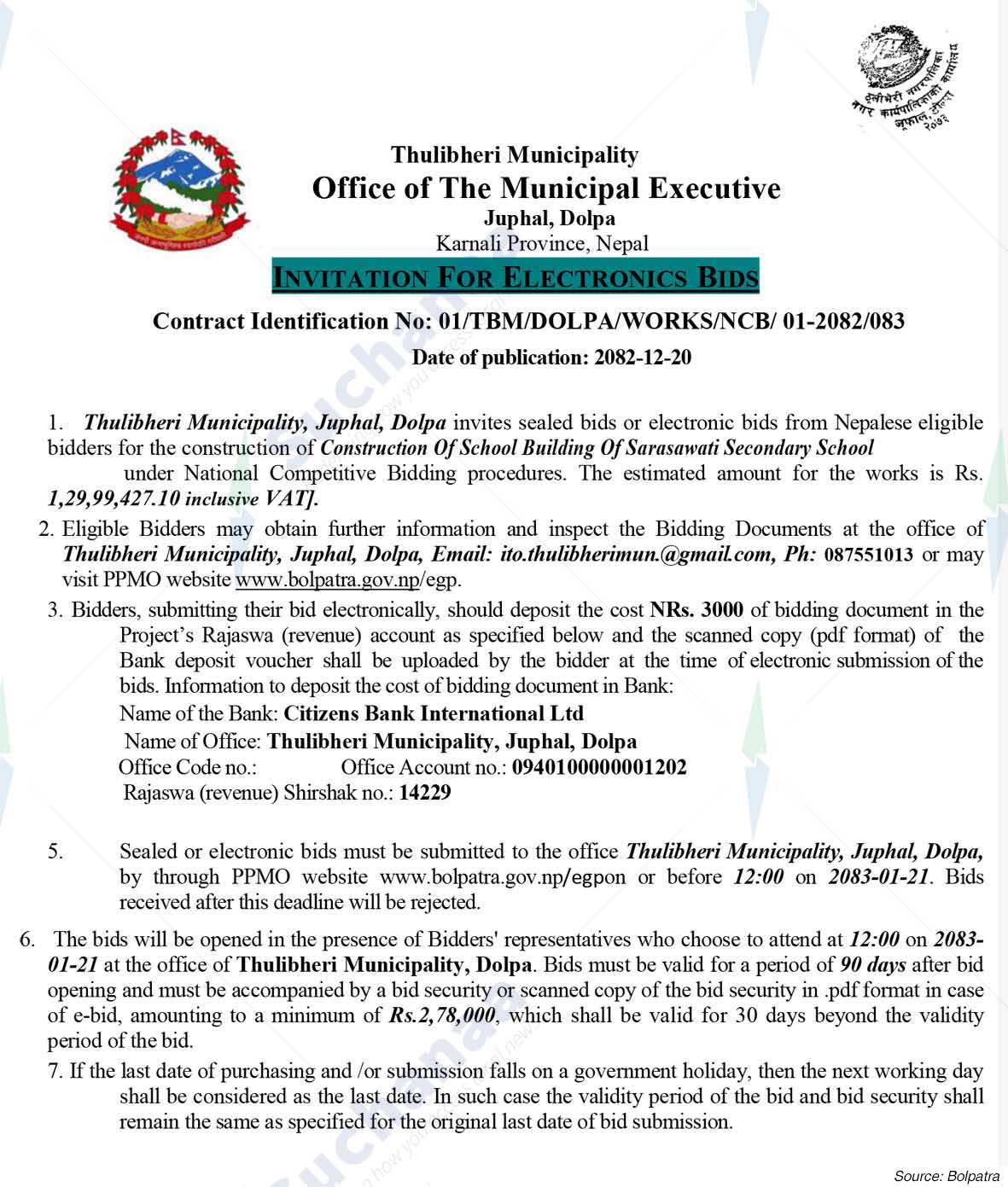 Thulibheri Municipality