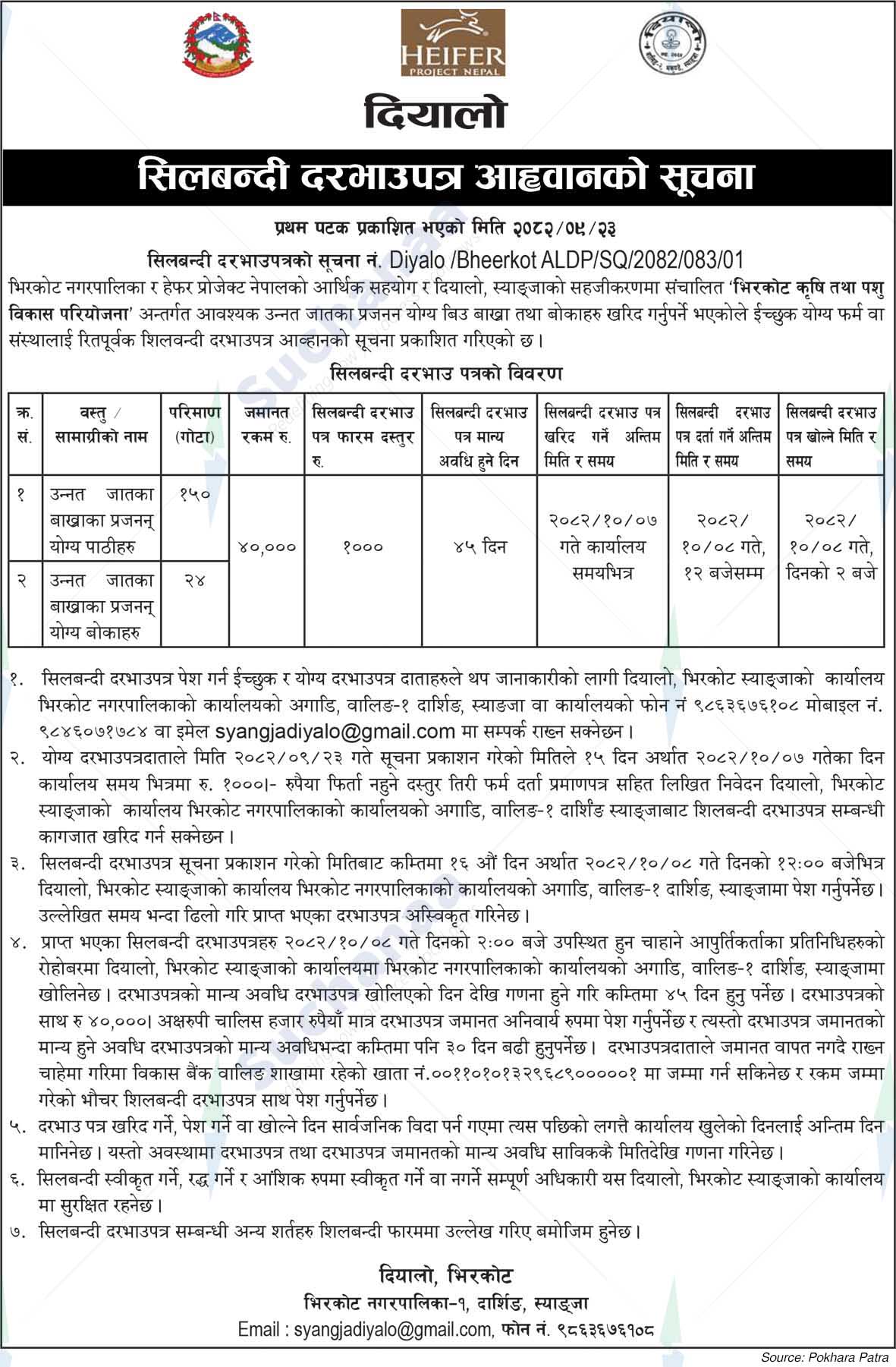 Diallo, Bhirkot, Syangja