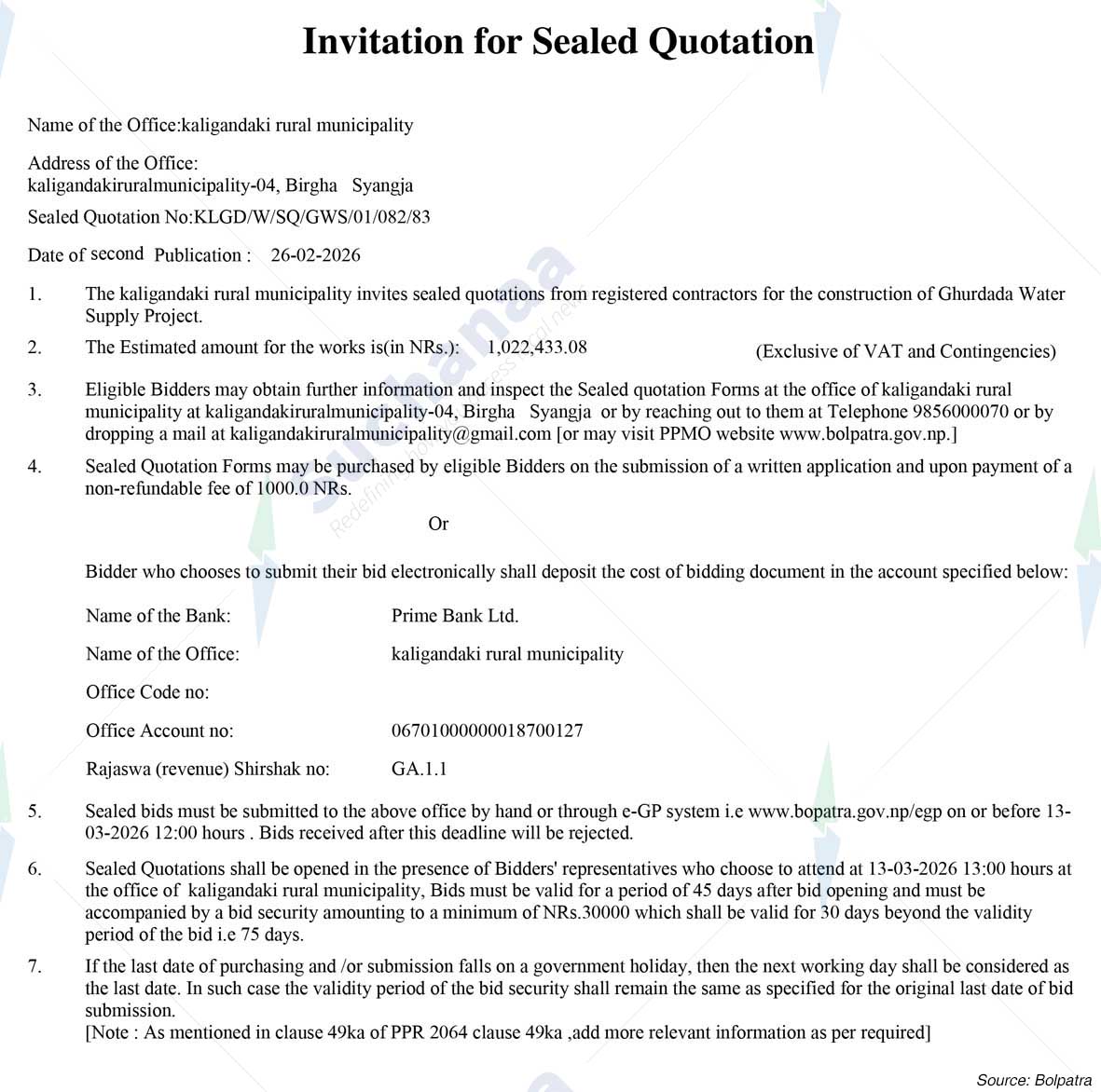 Kaligandaki Rural Municipality