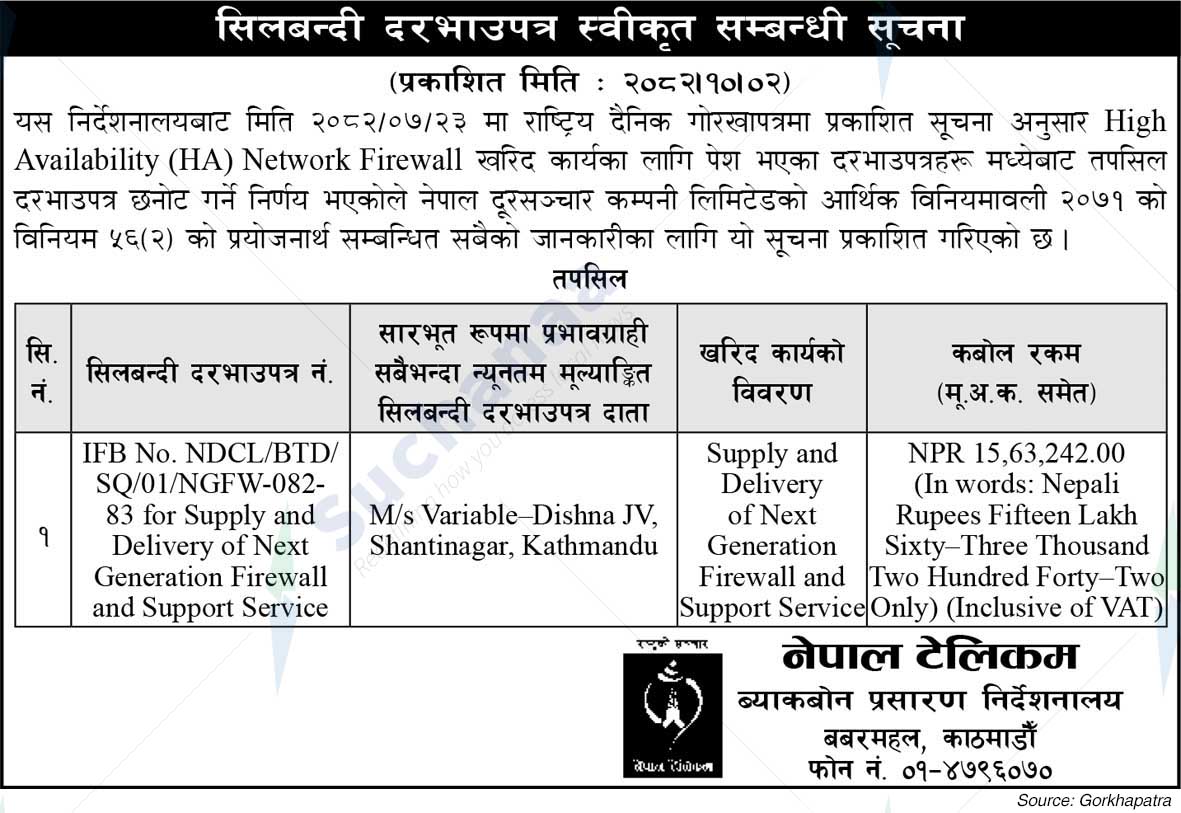 Nepal Doorsanchar Company Limited (NTC)