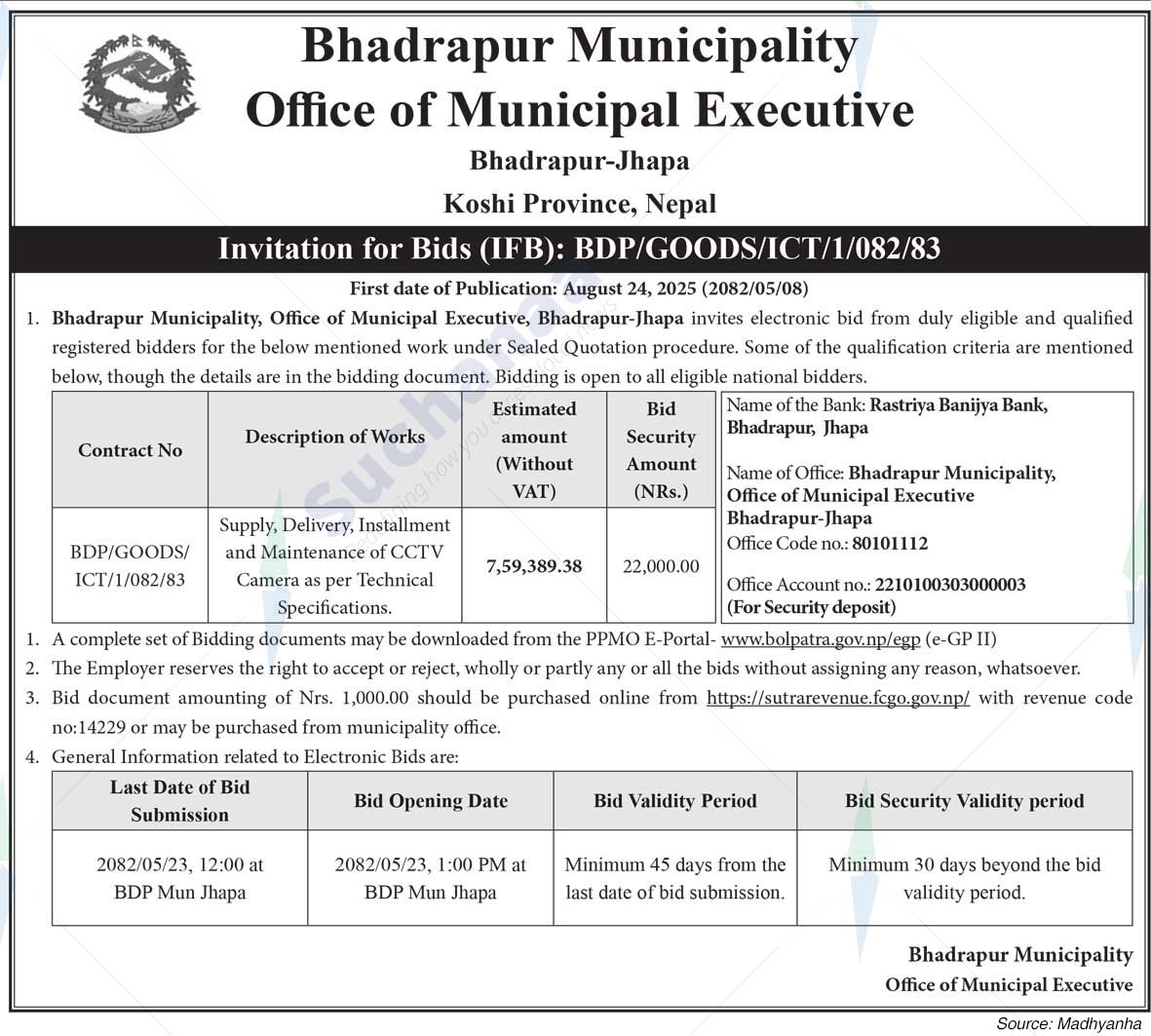 Bhadrapur Municipality