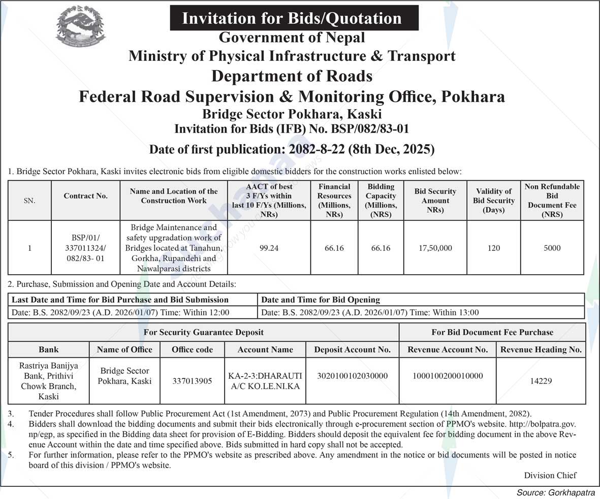 Federal Road Supervision & Monitoring Office, Pokhara