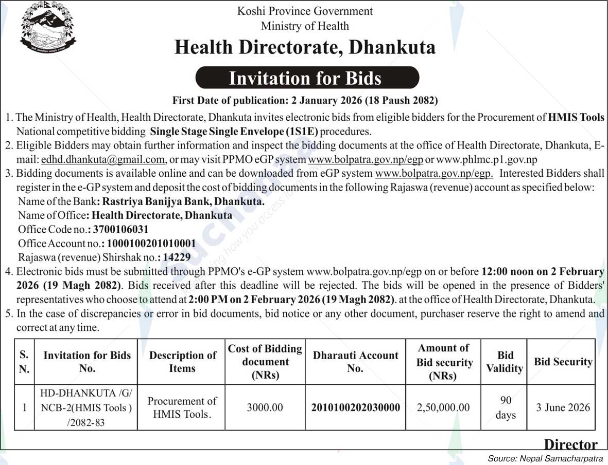 Health Directorate, Dhankuta