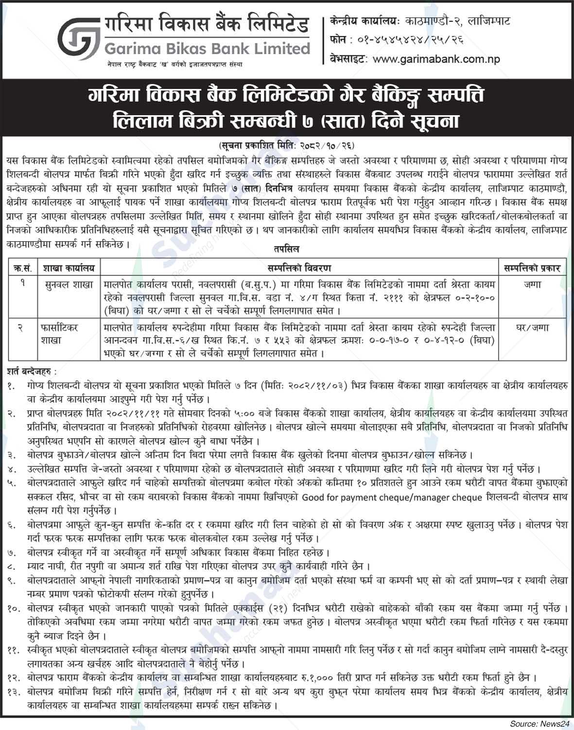 Garima Bikas Bank Limited