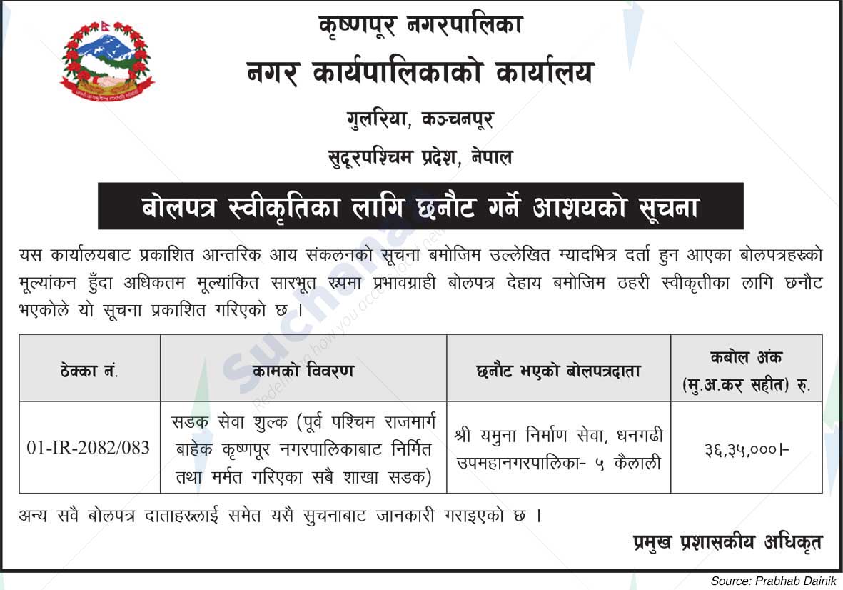 Krishnapur Municipality