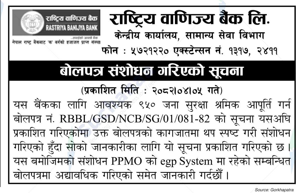 Rastriya Banijya Bank Ltd.