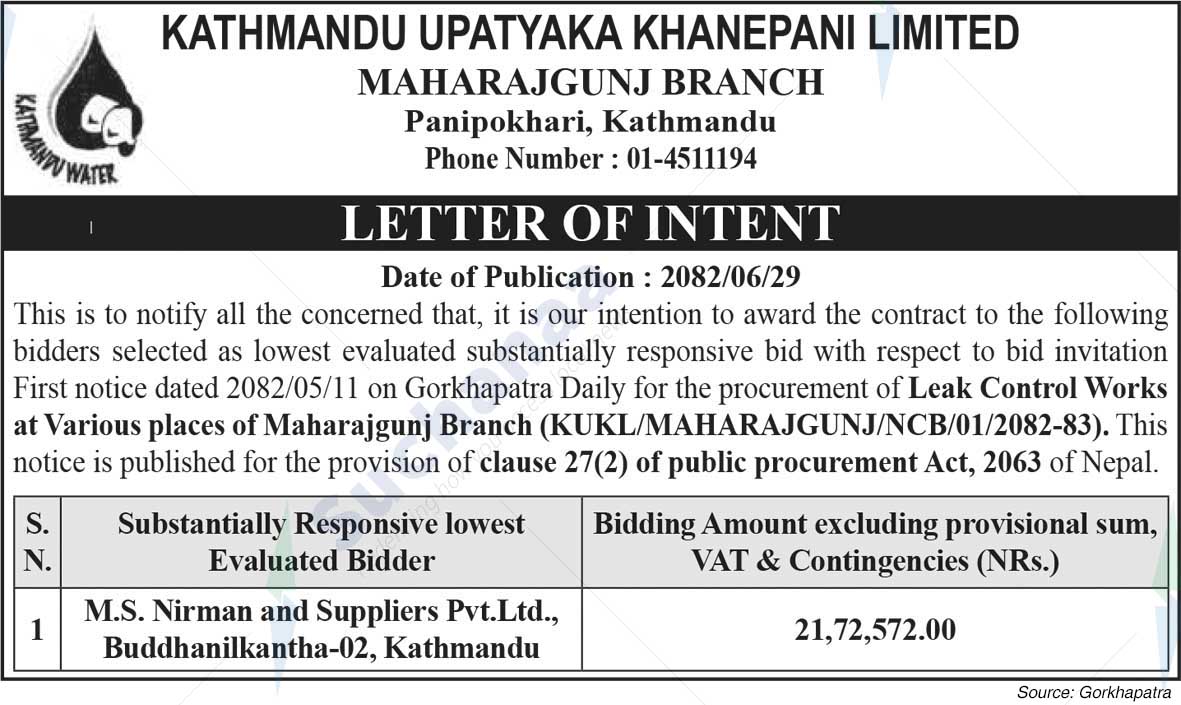 Kathmandu Upatyaka Khanepani Limited