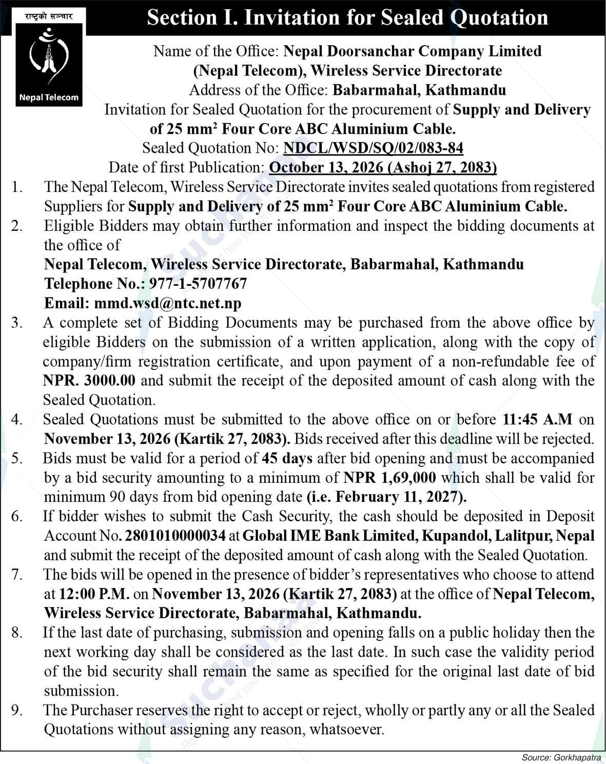 Nepal Doorsanchar Company Limited (NTC)