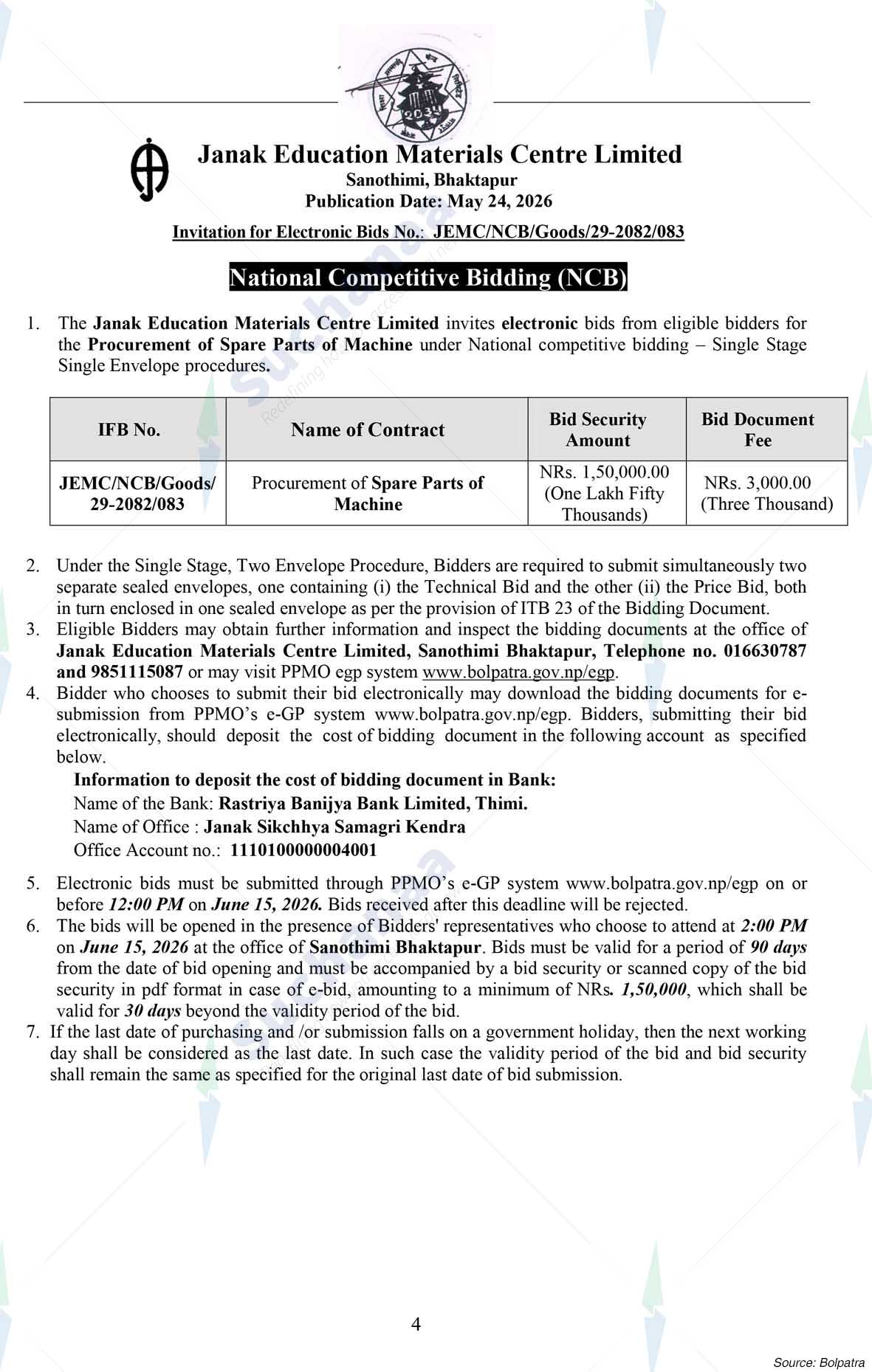 Janak Education Material Center Limited
