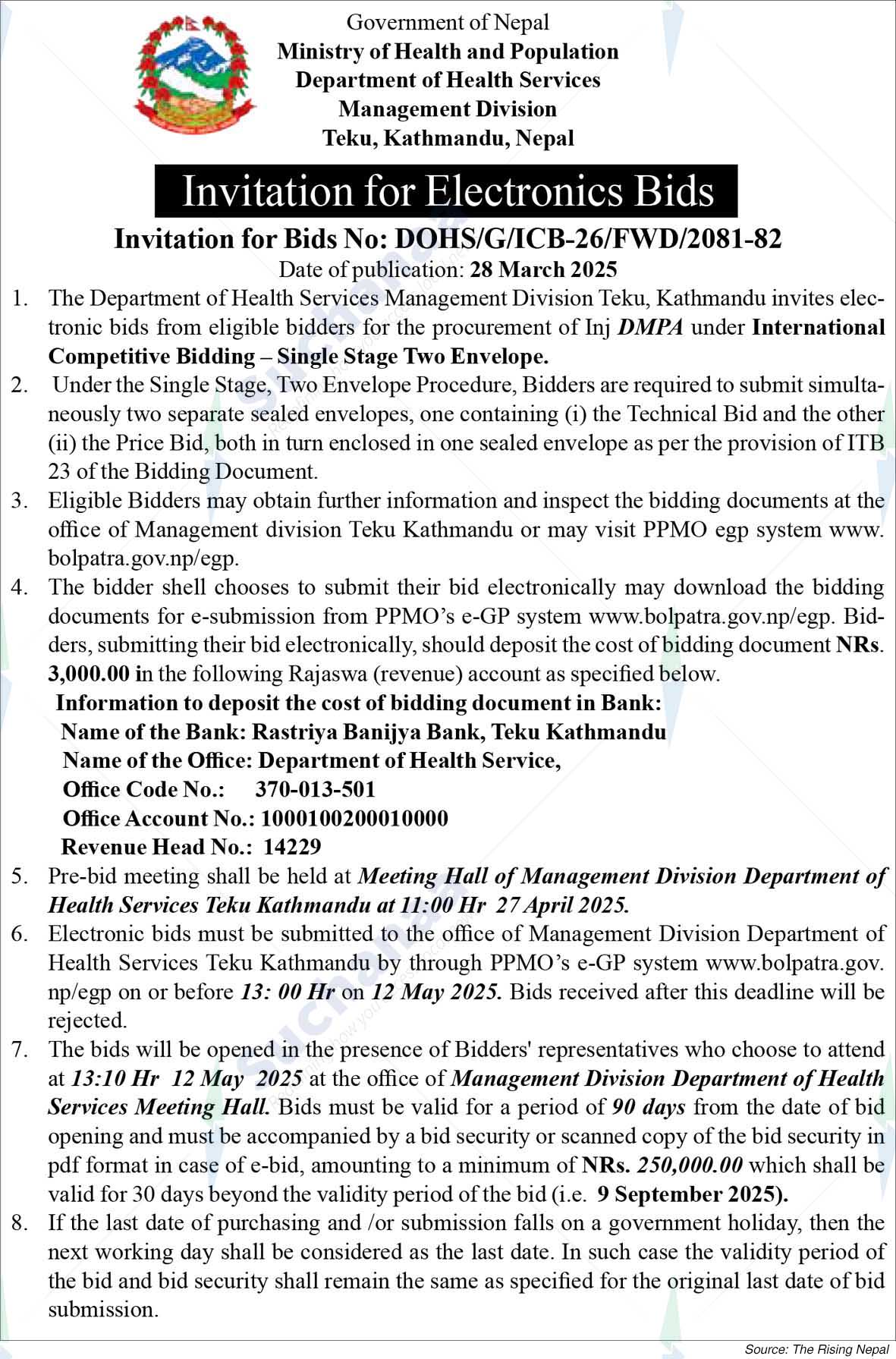 Department of Health Services