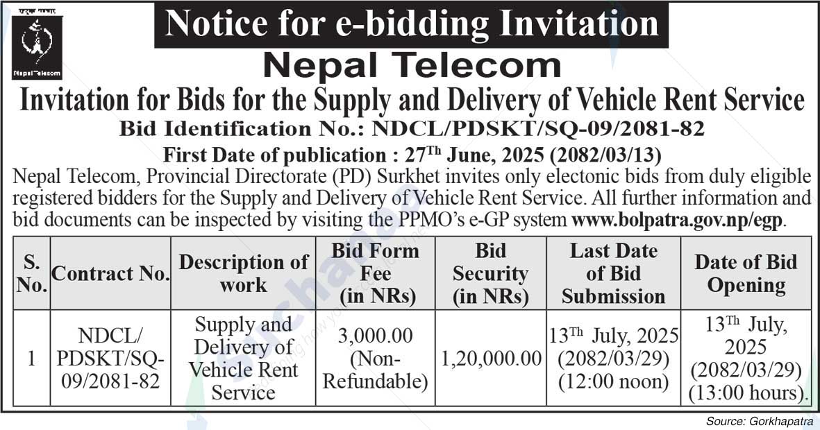 Nepal Doorsanchar Company Limited (NTC)