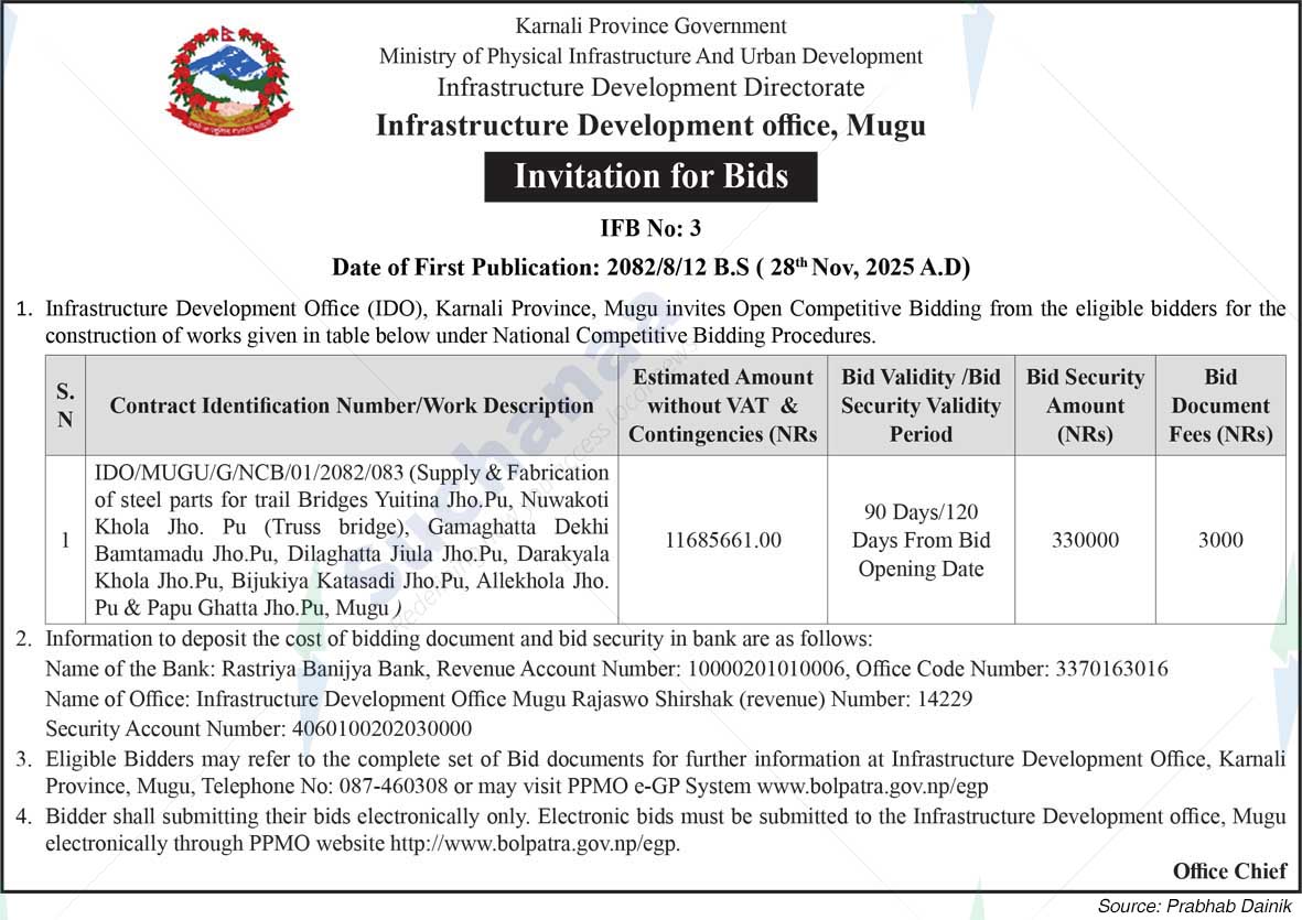 Infrastructure Development office, Mugu