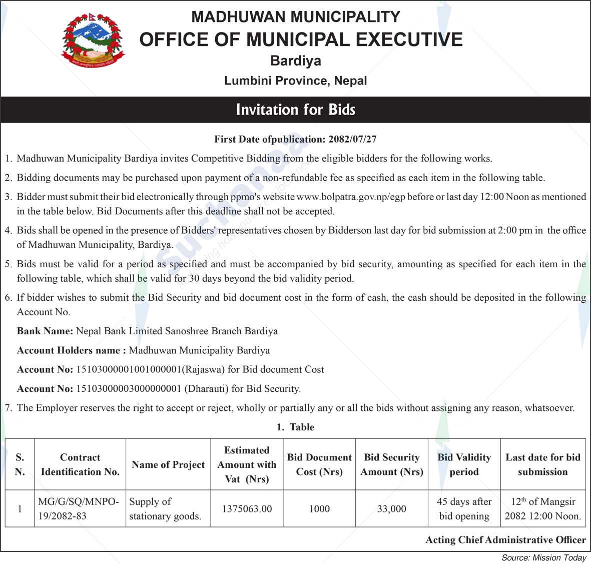 Madhuwan Municipality