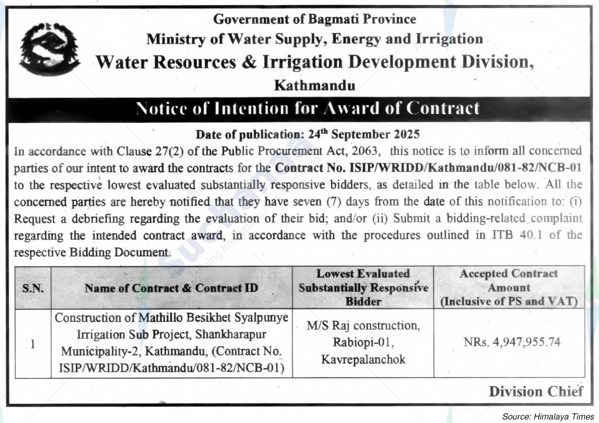 Water Resources & Irrigation Development Division, Kathmandu