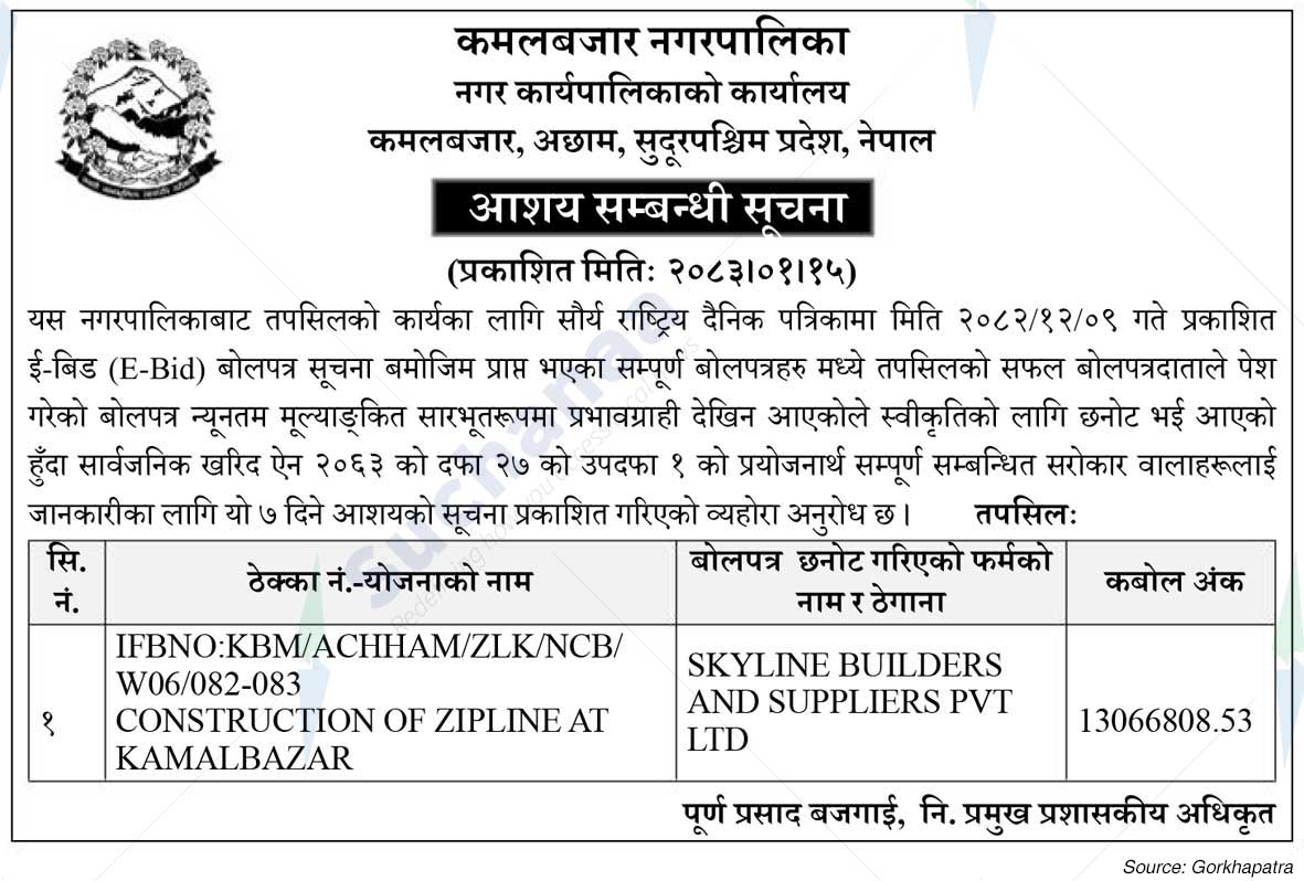 Kamalbazar Municipality
