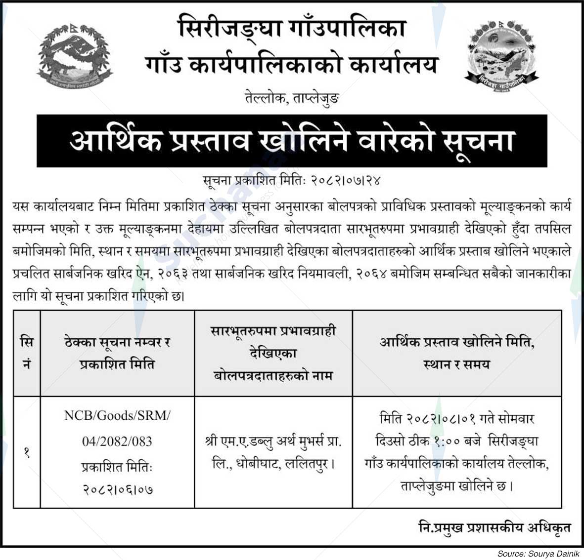 Sirijangha Rural Municipality