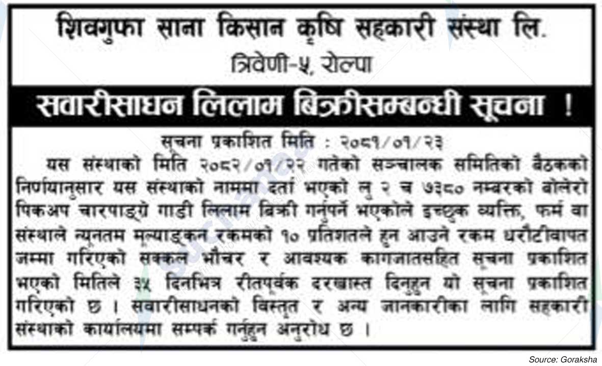 Shivagufa Sana Kisan Krishi Sahakari Sanstha Ltd.