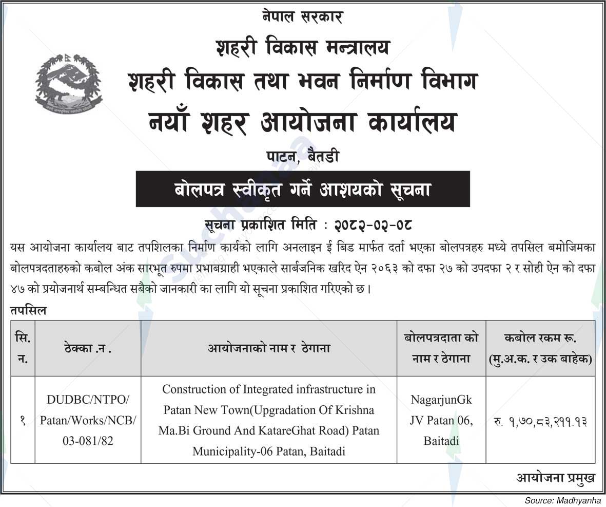 New City Planning Office, Patan, Baitadi