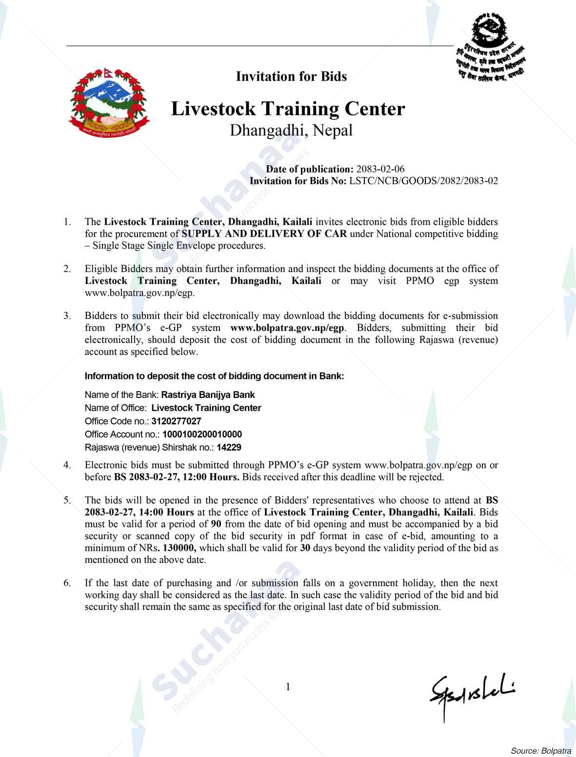 Livestock Services Training Center