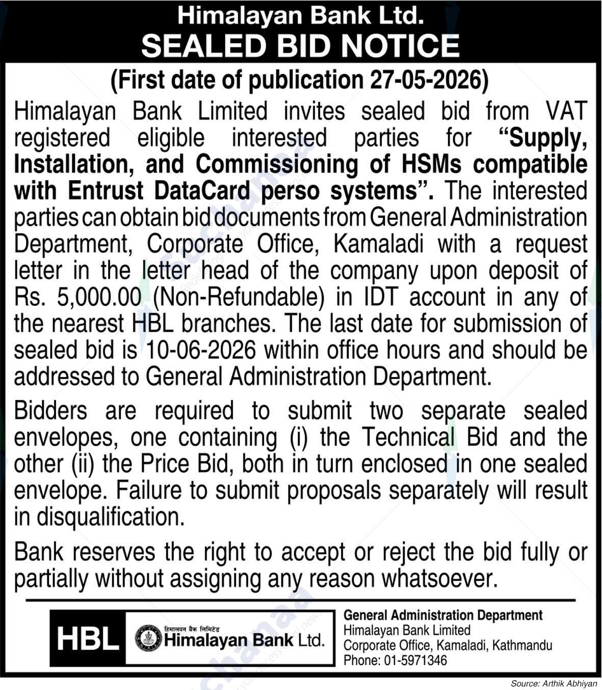Himalayan Bank Limited