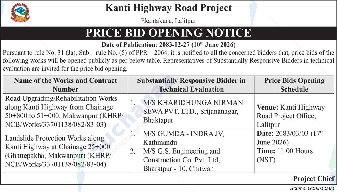 Kanti Highway Road Project, Lalitpur