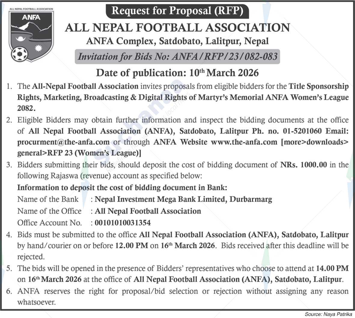 All Nepal Football Association (ANFA)