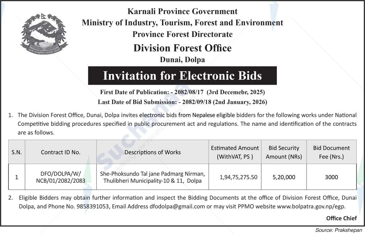 Division Forest Office, Dunai, Dolpa