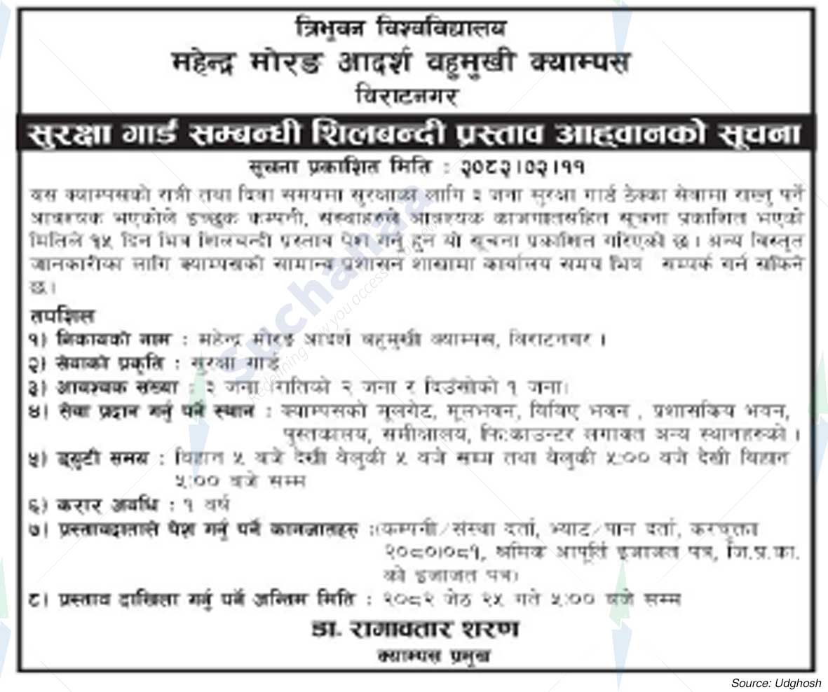 Mahendra Morang Adarsh ​​​​Multiple Campus, Biratnagar