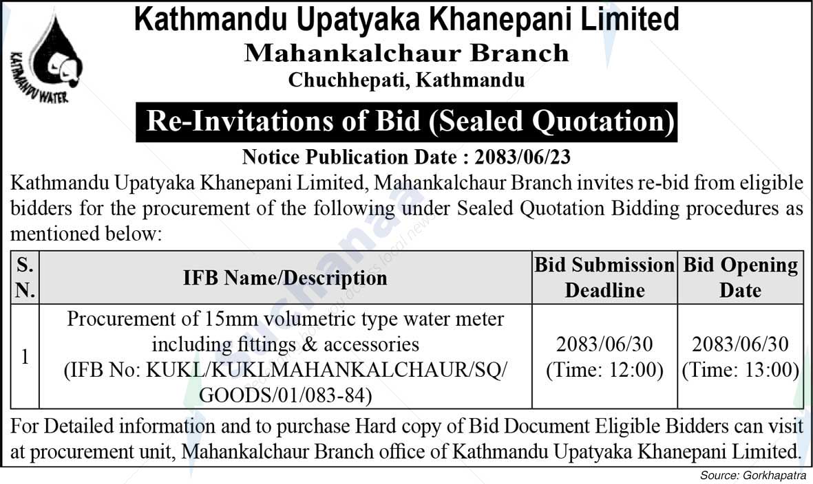 Kathmandu Upatyaka Khanepani Limited