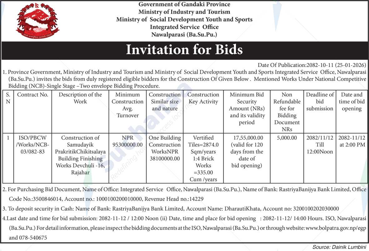 Integrated Service Office, Kawasoti, Nawalparasi