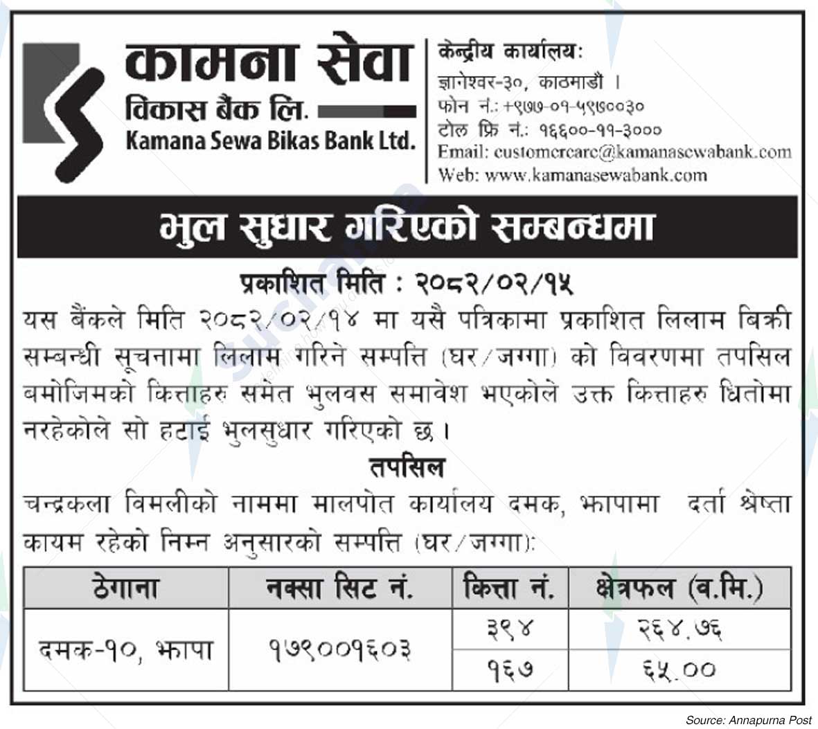 Kamana Sewa Bikas Bank