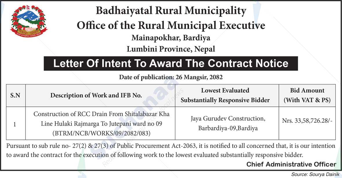 Badhaiyatal Rural Municipality