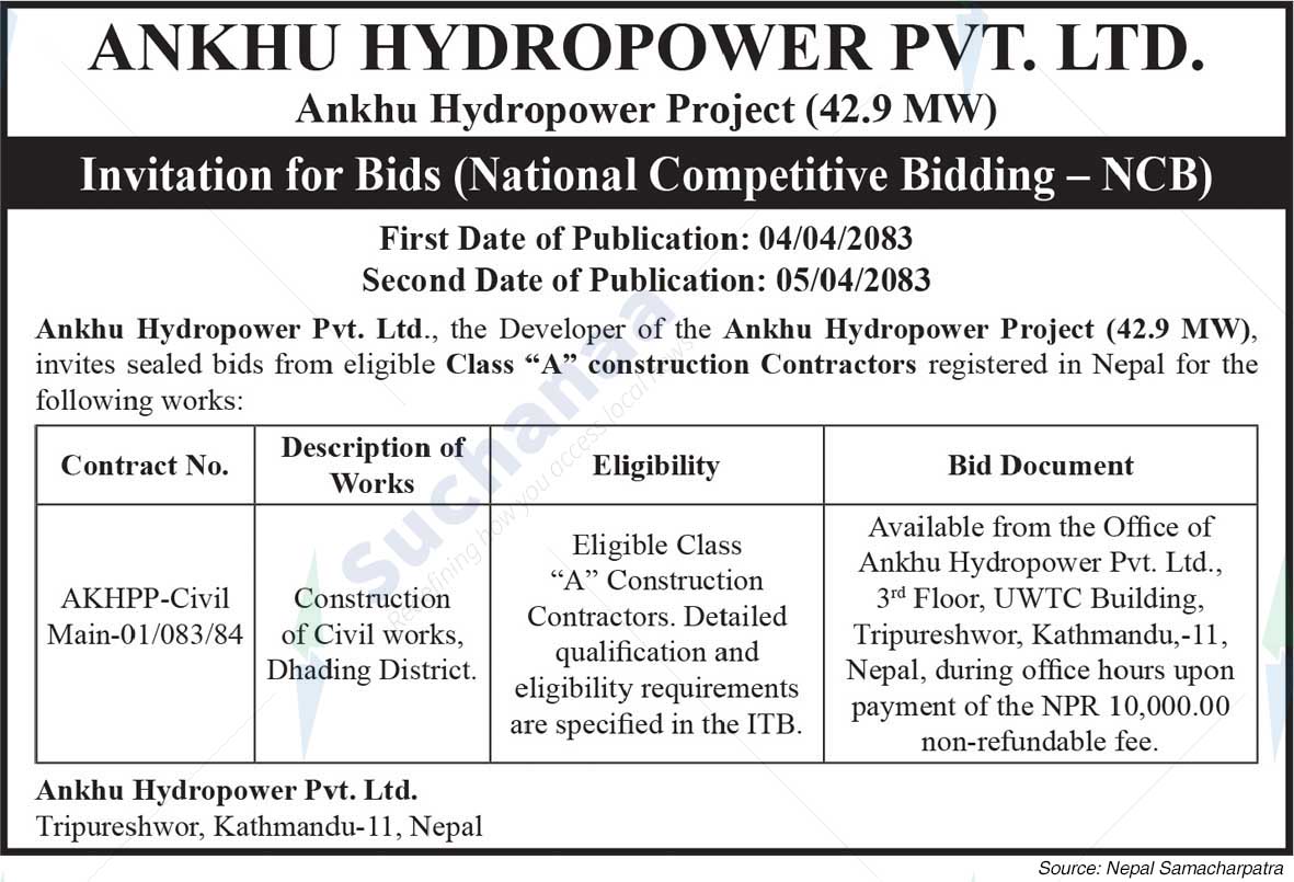 Ankhu Hydropower Pvt. Ltd.