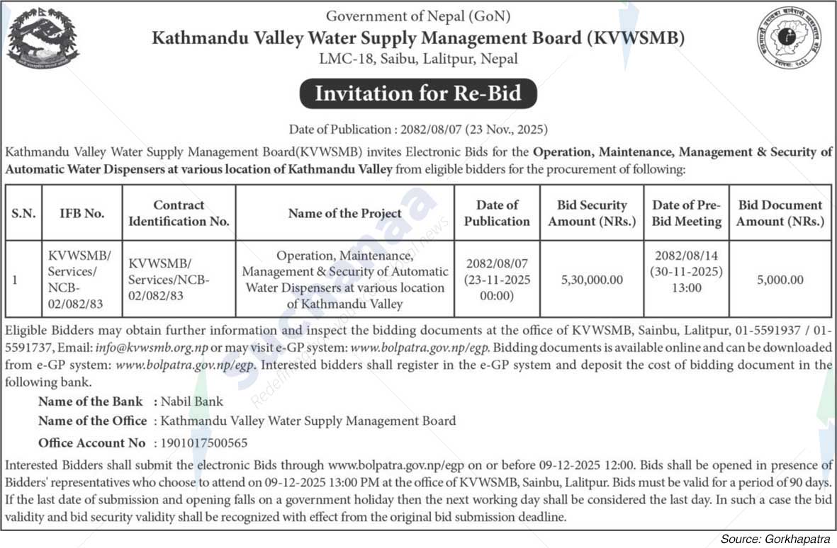 Kathmandu Valley Water Supply Management Board (KVWSMB)
