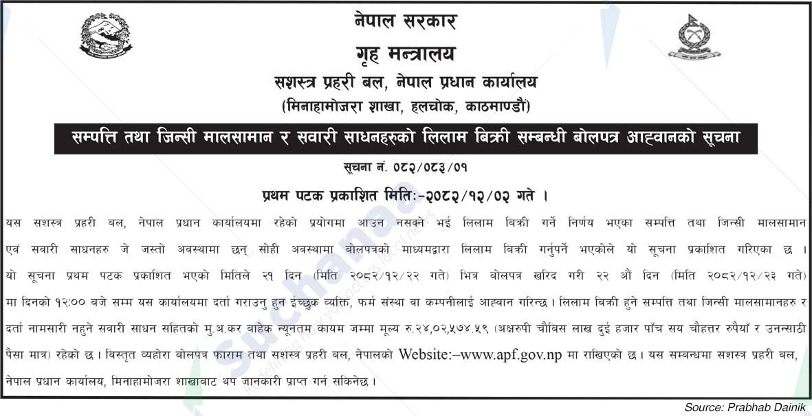 Armed Police Force, Halchowk, Kathmandu