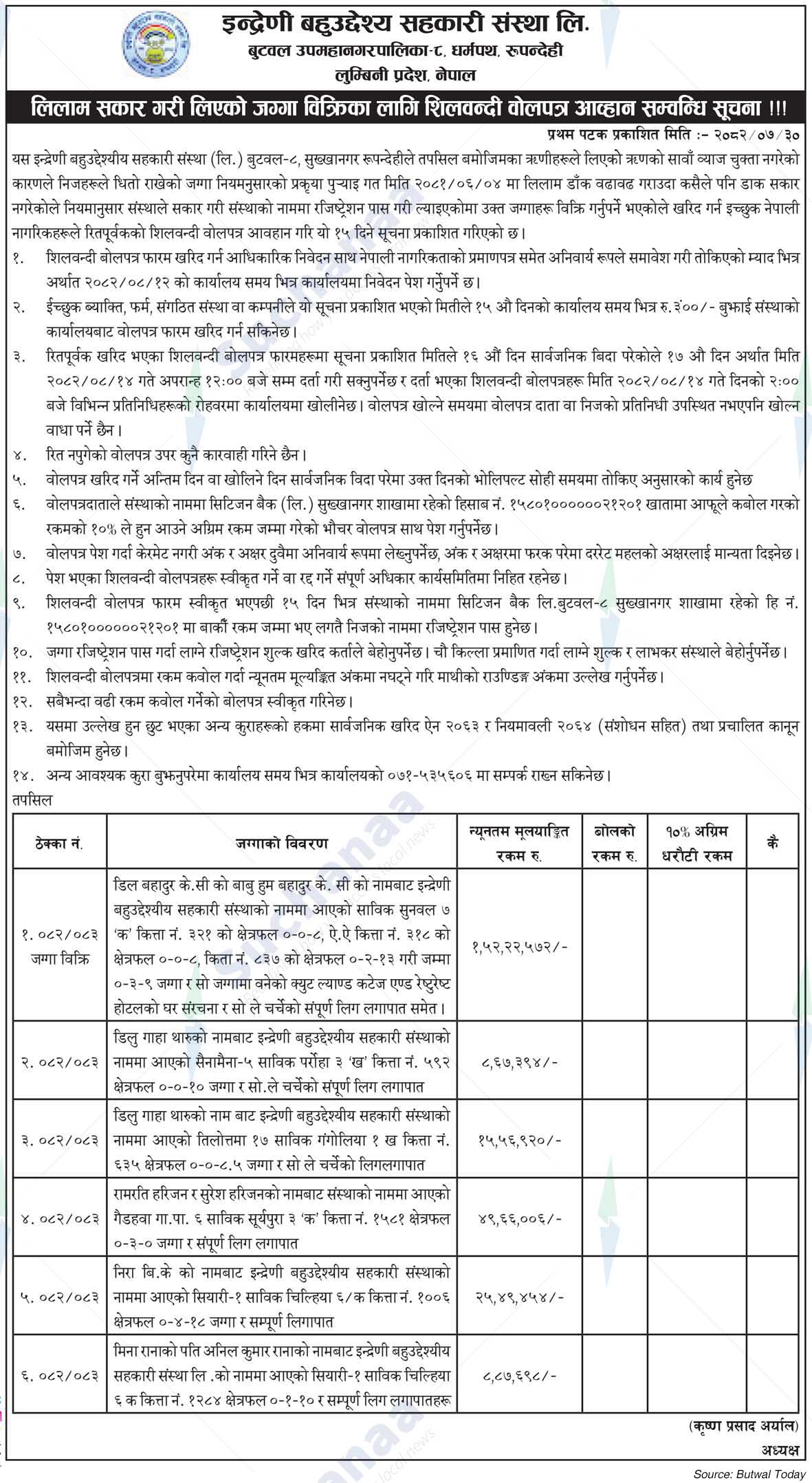 Indreni Multipurpose Cooperative Society Ltd.