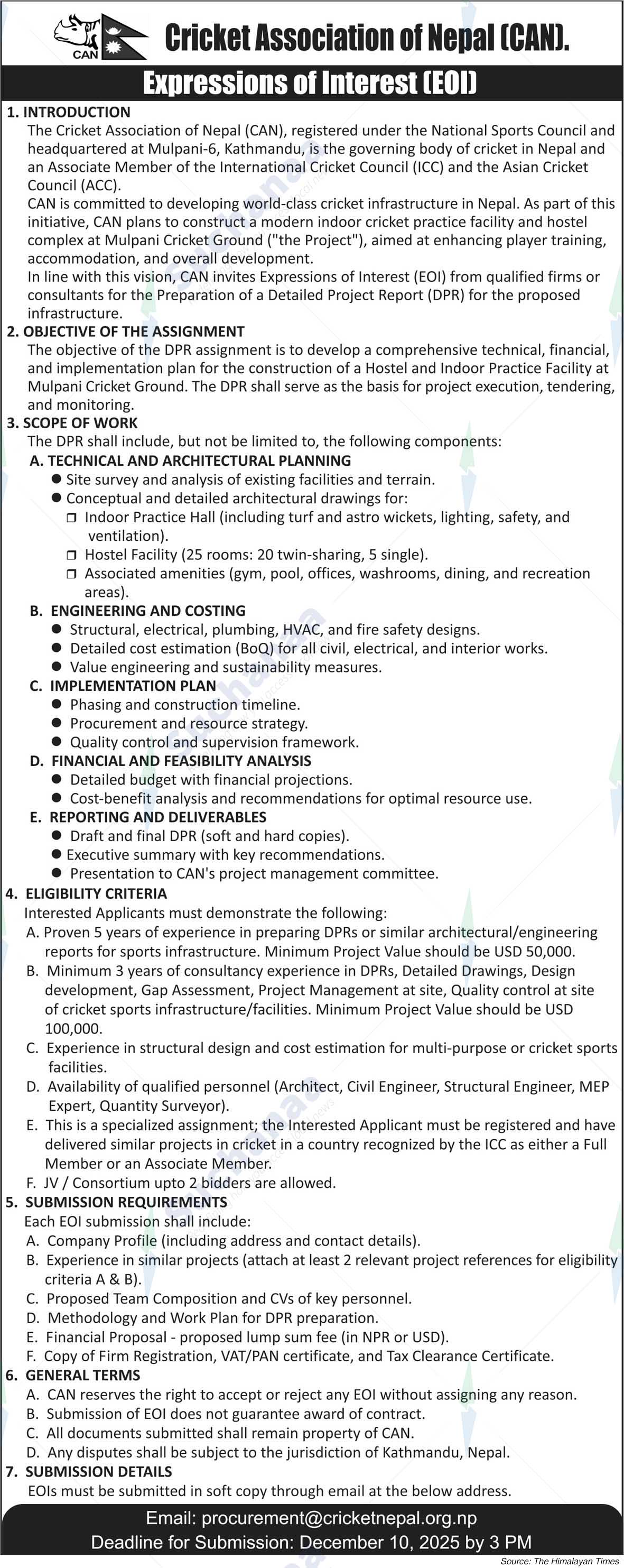 Cricket Association of Nepal (CAN)