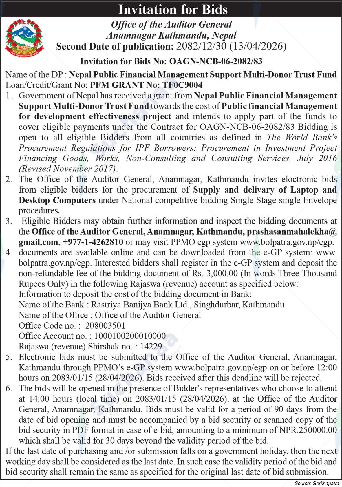 Office of the Auditor General