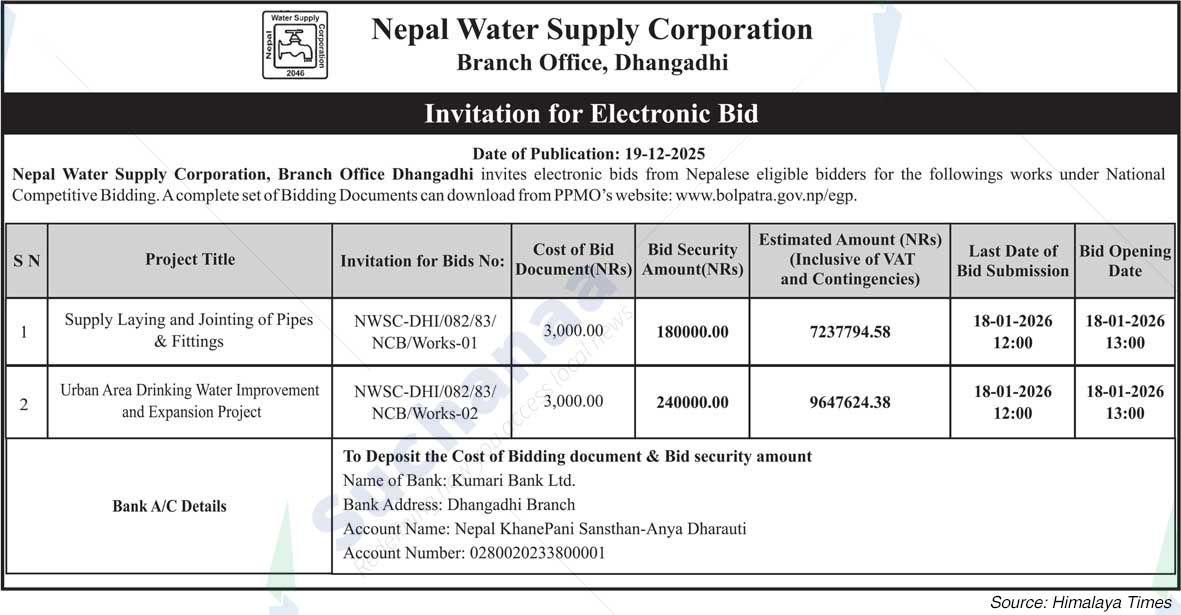Nepal Water Supply Corporation (NSC)